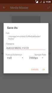 Media Master : Audio Video Converter and Editor. screenshot 3