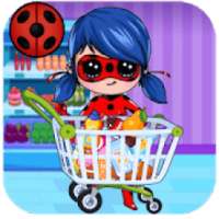 Shopping With Ladybug at The Supermarket logo