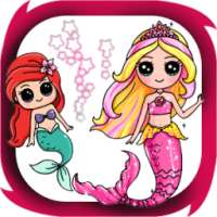 how to draw cute mermaid on 9Apps