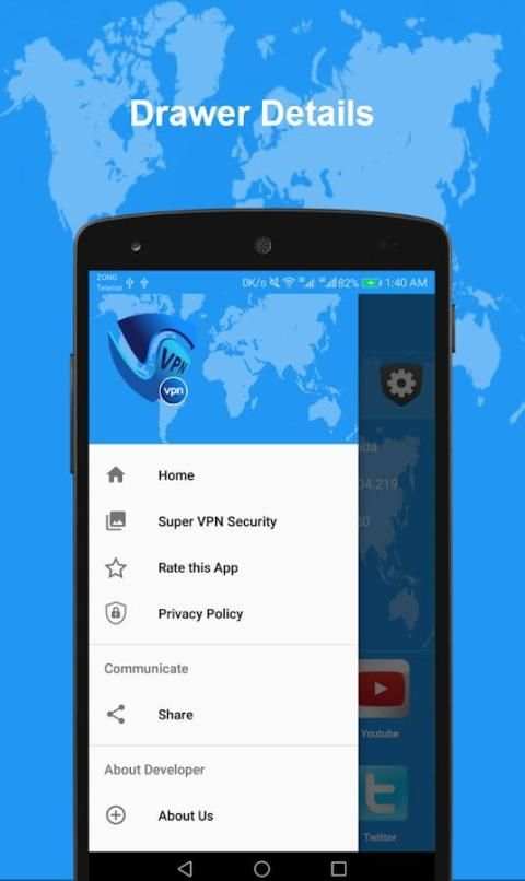 Super VPN Security - Virtual VPN Client screenshot 2