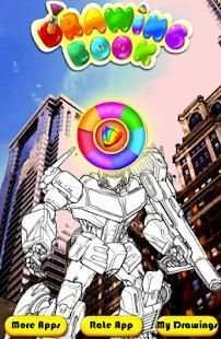 Robot Transform Coloring Pages games free screenshot 6