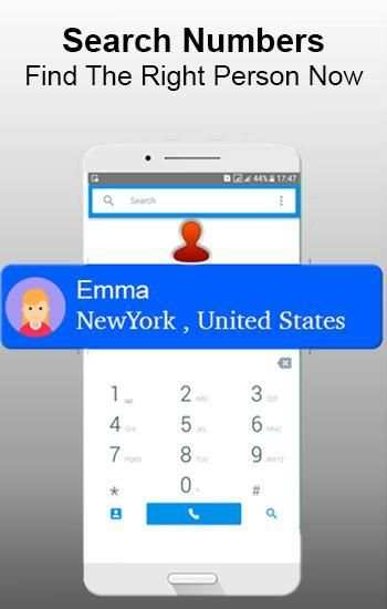 True Contact Name & Location - Caller ID & Dialer स्क्रीनशॉट 1