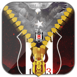 ikon Beşiktaş Lock Screen Zipper