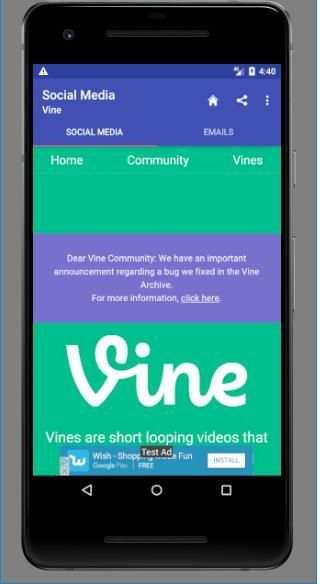 Popular Social media and Emails screenshot 1