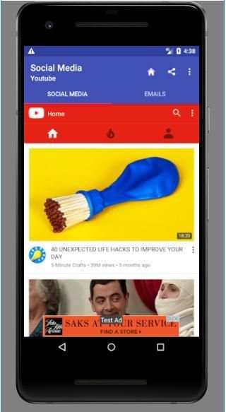 Popular Social media and Emails screenshot 2