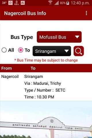 Nagercoil Bus Info screenshot 4