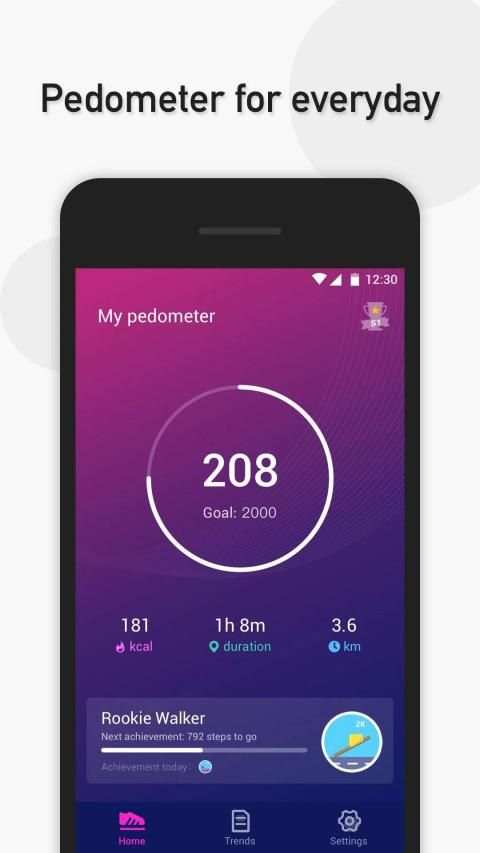 Step Counter - Pedometer free screenshot 4