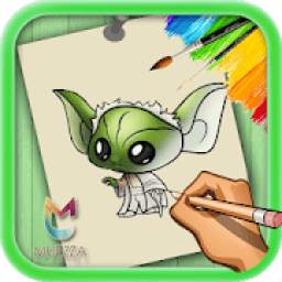 How to Draw Little Yoda Cute