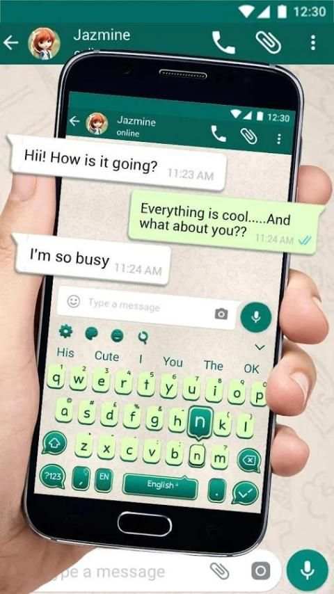Tema Keyboard untuk Whatsapp screenshot 3