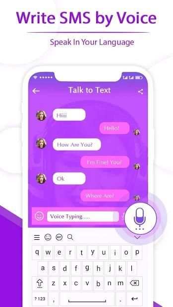 Write SMS by Voice: Voice Text Messages 4 تصوير الشاشة
