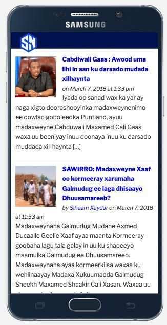 Somali News screenshot 2