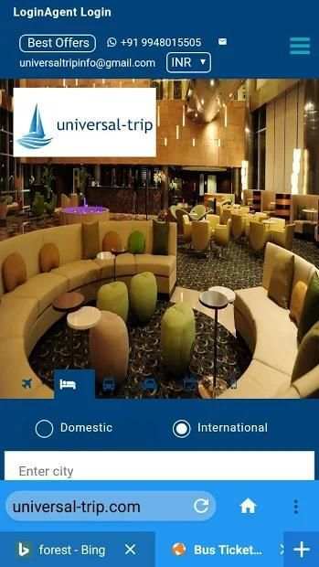 Universaltrip-Flights, Hotels, Bus & Cabs screenshot 1