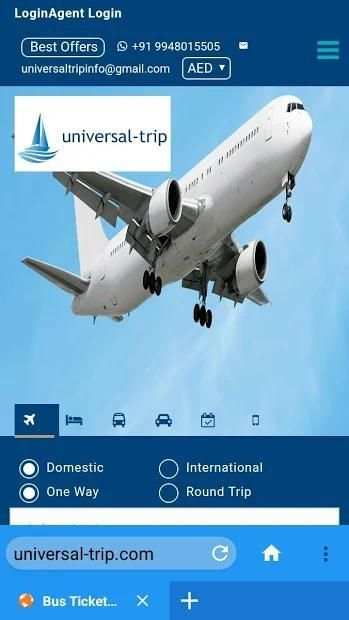 Universaltrip-Flights, Hotels, Bus & Cabs screenshot 3
