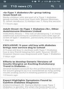 Free Type 1 Diabetes News स्क्रीनशॉट 2