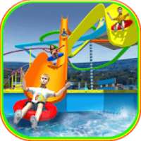 Water Slide Rush Racing Water Park Game
