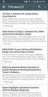 Free Type 1 Diabetes News स्क्रीनशॉट 8
