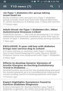 Free Type 1 Diabetes News स्क्रीनशॉट 5