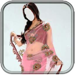 Women Transparent Saree Photo Editor