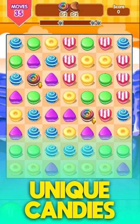 Candy Crunch 2018 स्क्रीनशॉट 3