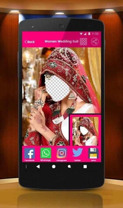 Women wedding photo suit | photo editor screenshot 1