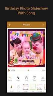 Birthaday Photo Slideshow With Song स्क्रीनशॉट 1