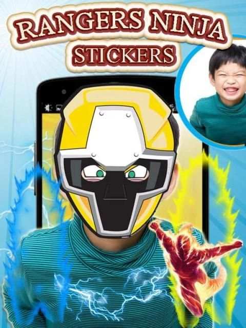 Power Rangers Super Ninja Steel Face Morpher स्क्रीनशॉट 1