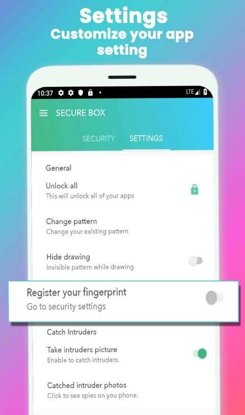 App Locker Fingerprint - Call Blocker, hide photo screenshot 4