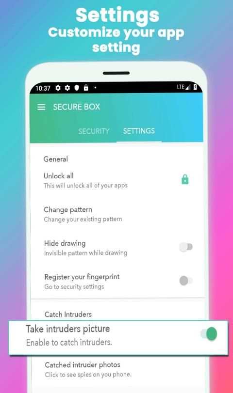 App Locker Fingerprint - Call Blocker, hide photo screenshot 3