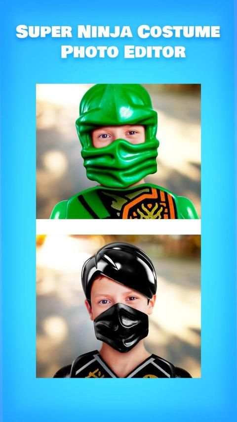 Super Ninja Costume - Construction Toys Camera screenshot 6