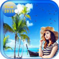 Romantic Island Photo Frame on 9Apps