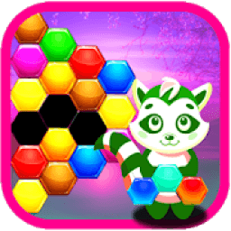 ikon Cat Hexagon Block Puzzle