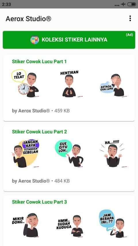 Stiker Cowok Lucu WAStickerApps 2020 screenshot 5