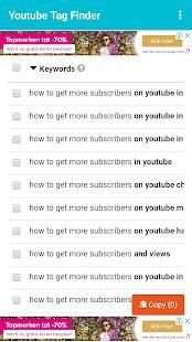 Youtube Tag/Keyword Finder screenshot 2
