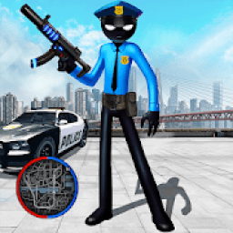 Police Stickman Rope Hero Gangstar Crime Mafia आइकन
