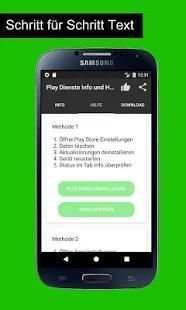 Fix für Google Play Dienste beendet aktualisieren screenshot 1
