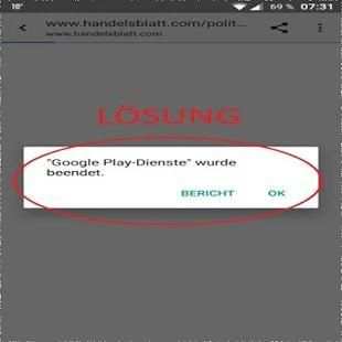Fix für Google Play Dienste beendet aktualisieren screenshot 3