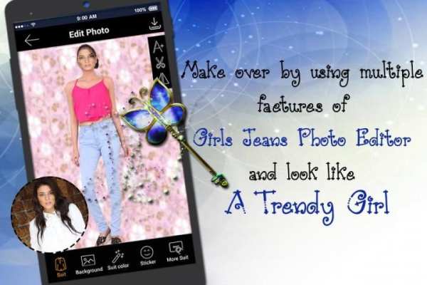 Girls Jeans Photo Suit Editor screenshot 6