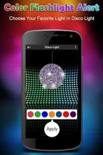 Color Flashlight on Call & SMS - Torch Flash Alert screenshot 1