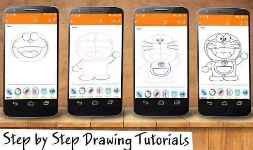 How To Draw Doraemon cartoon screenshot 3