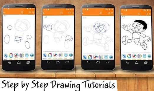 How To Draw Doraemon cartoon screenshot 2