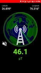 CELLULAR & EMF RADIATION DETECTOR WITH LAT- LONG screenshot 1