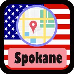 USA Spokane City Maps