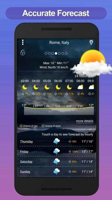 Weather Forecast - Accurate Weather App स्क्रीनशॉट 8