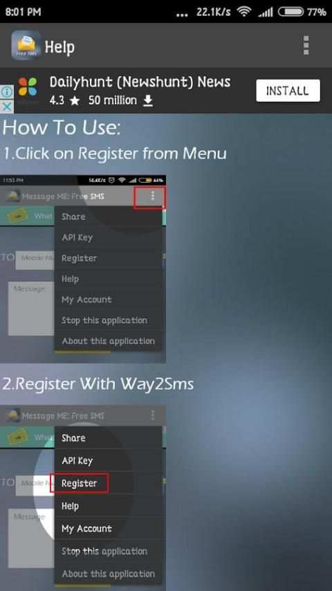 Message ME : Free SMS screenshot 2