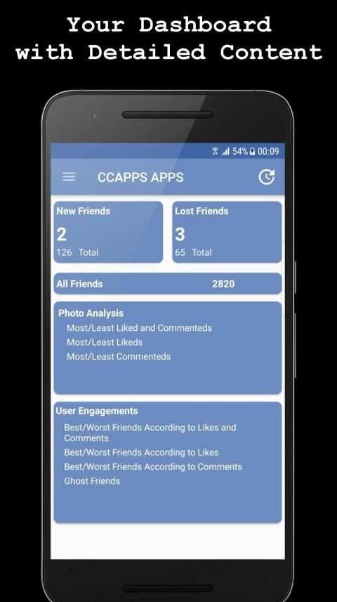 CCGram+ Followers Analyzer for Facebook screenshot 2