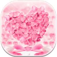 Pink Love Petals Keyboard on 9Apps
