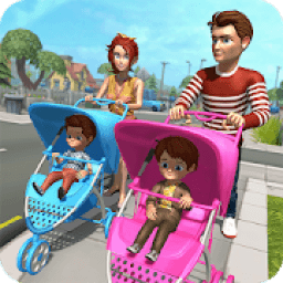New Baby Twins Virtual Mother Family Fun Simulator icon