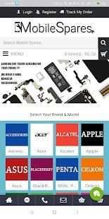 Mobile Spares - Mobile Spare Parts Shopping Portal स्क्रीनशॉट 2