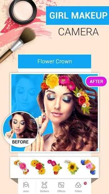 Girl Makeup Camera - Beauty Photo Editor 2018 screenshot 5