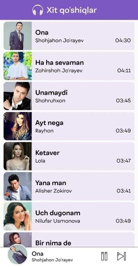Eng Sara Qo'shiqlar - Yanvar 2020 screenshot 3